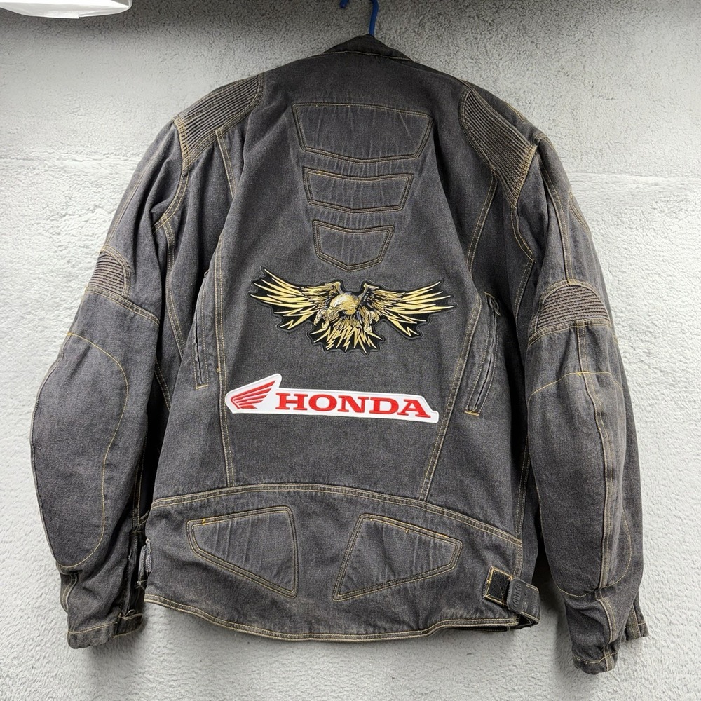 Cortech Tour Master DSX Honda Denim Armored Pads Motorcycle Jean Jacket Size 2XL
